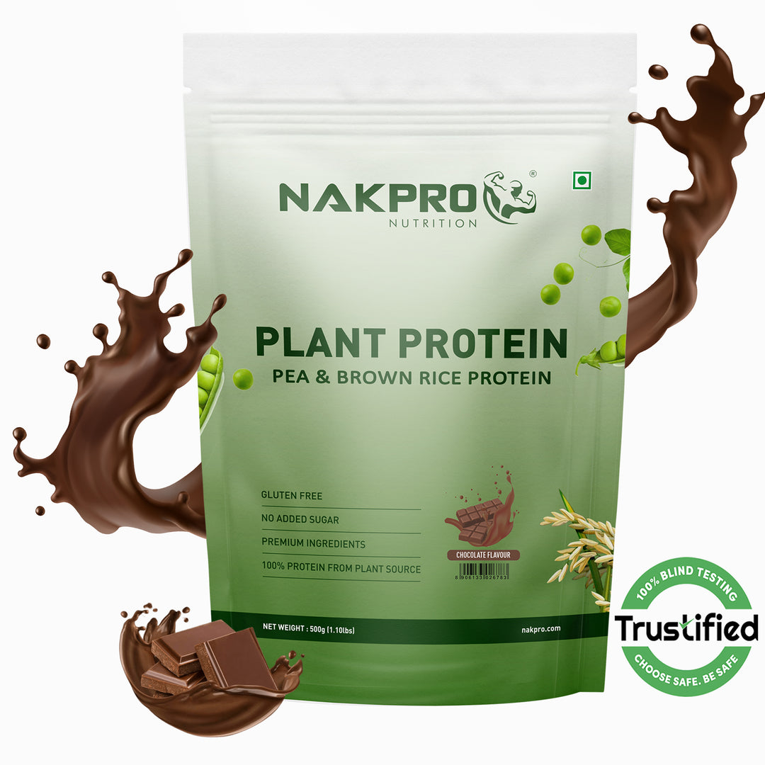 Nakpro chocolate flavor plant protein powder