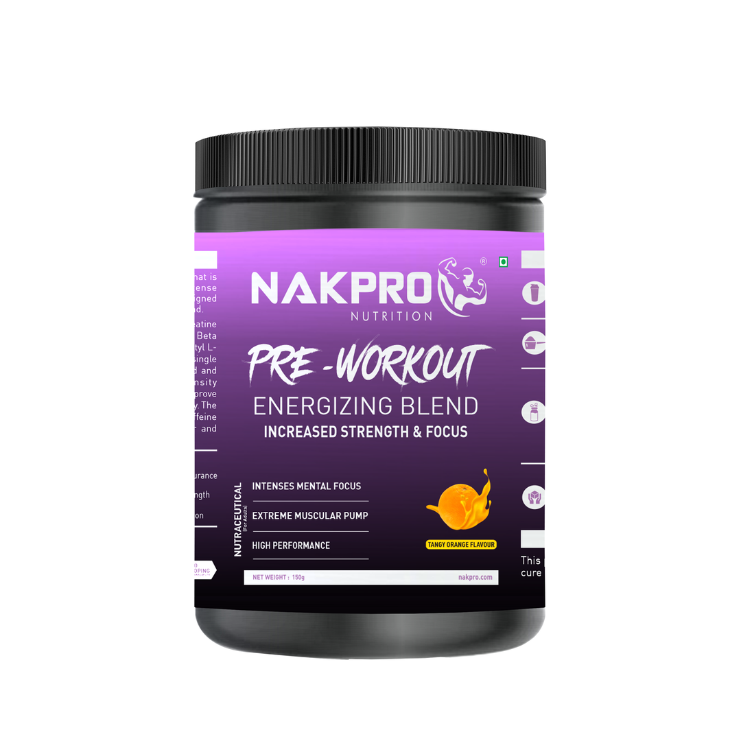 Nakpro Tangy Orange flavored Pre workout supplement