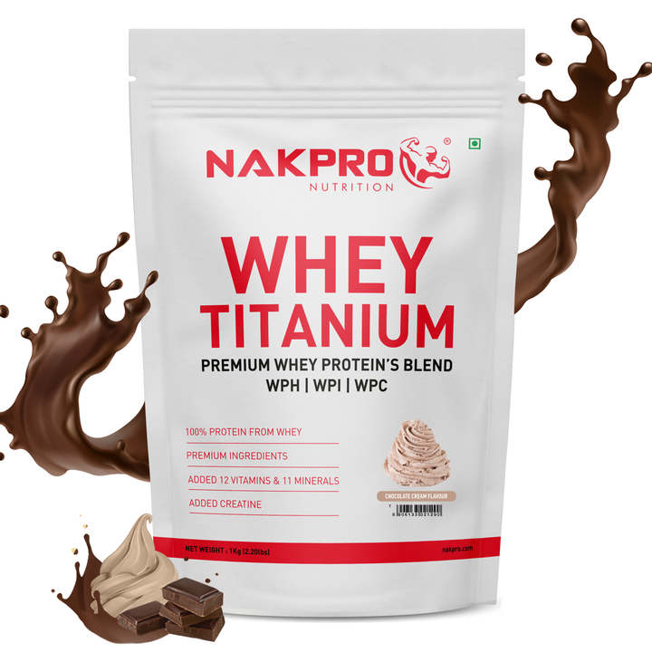 Protein chocolate and cream with titanium blend.