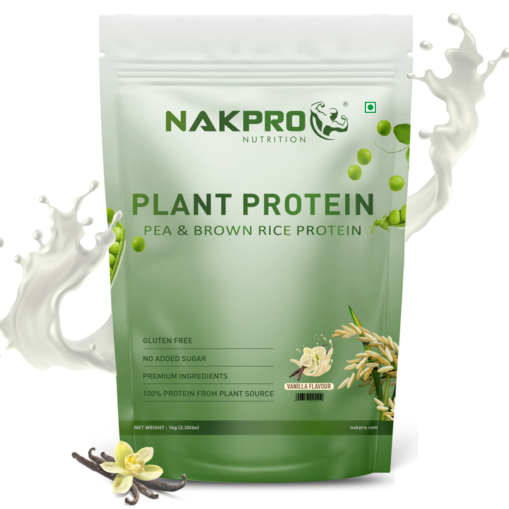 Nakpro vanilla flavor plant protein powder