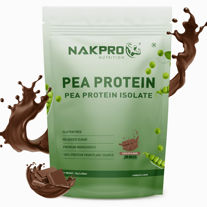Nakpro chocolate flavor pea protein powder