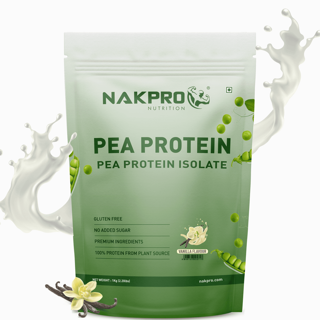 Nakpro vanilla flavor pea protein powder