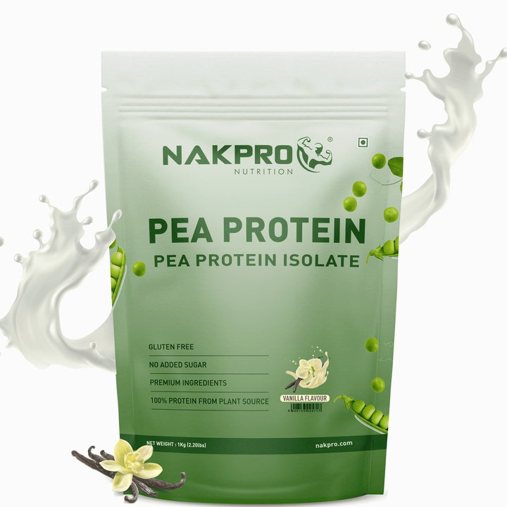 Nakpro vanilla flavor pea protein powder
