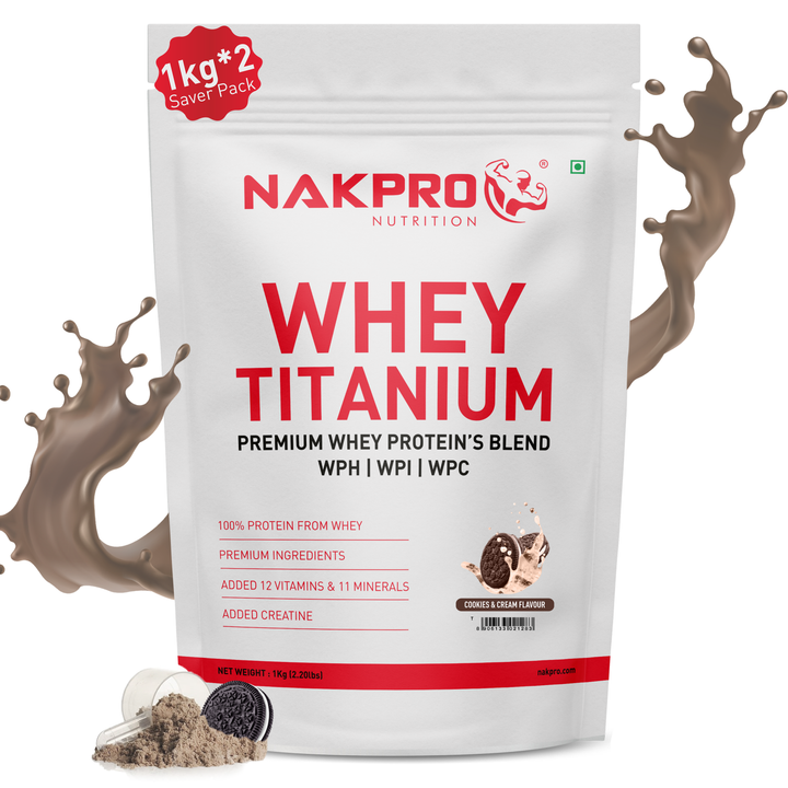 whey titanium blend protein cookies & cream 2kg