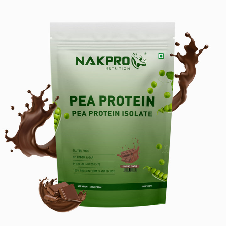Nakpro chocolate flavor pea protein powder