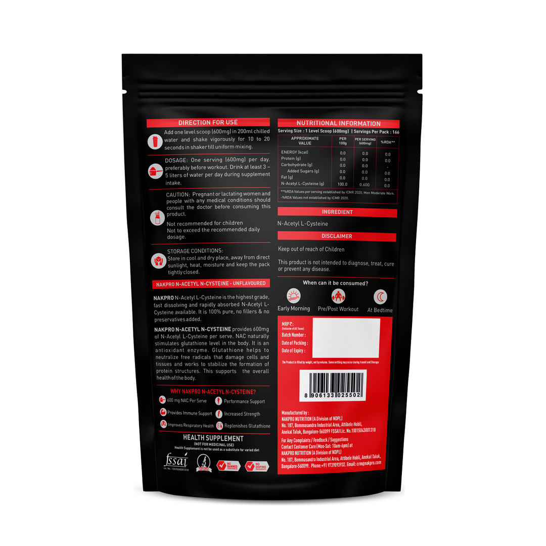 N-Acetyl L-Cysteine Powder | Amino Acid Supplement