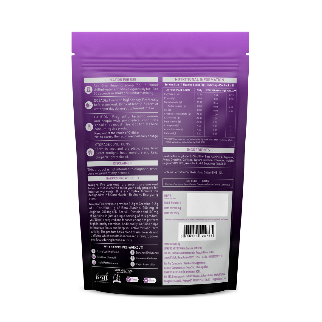 nutritional information