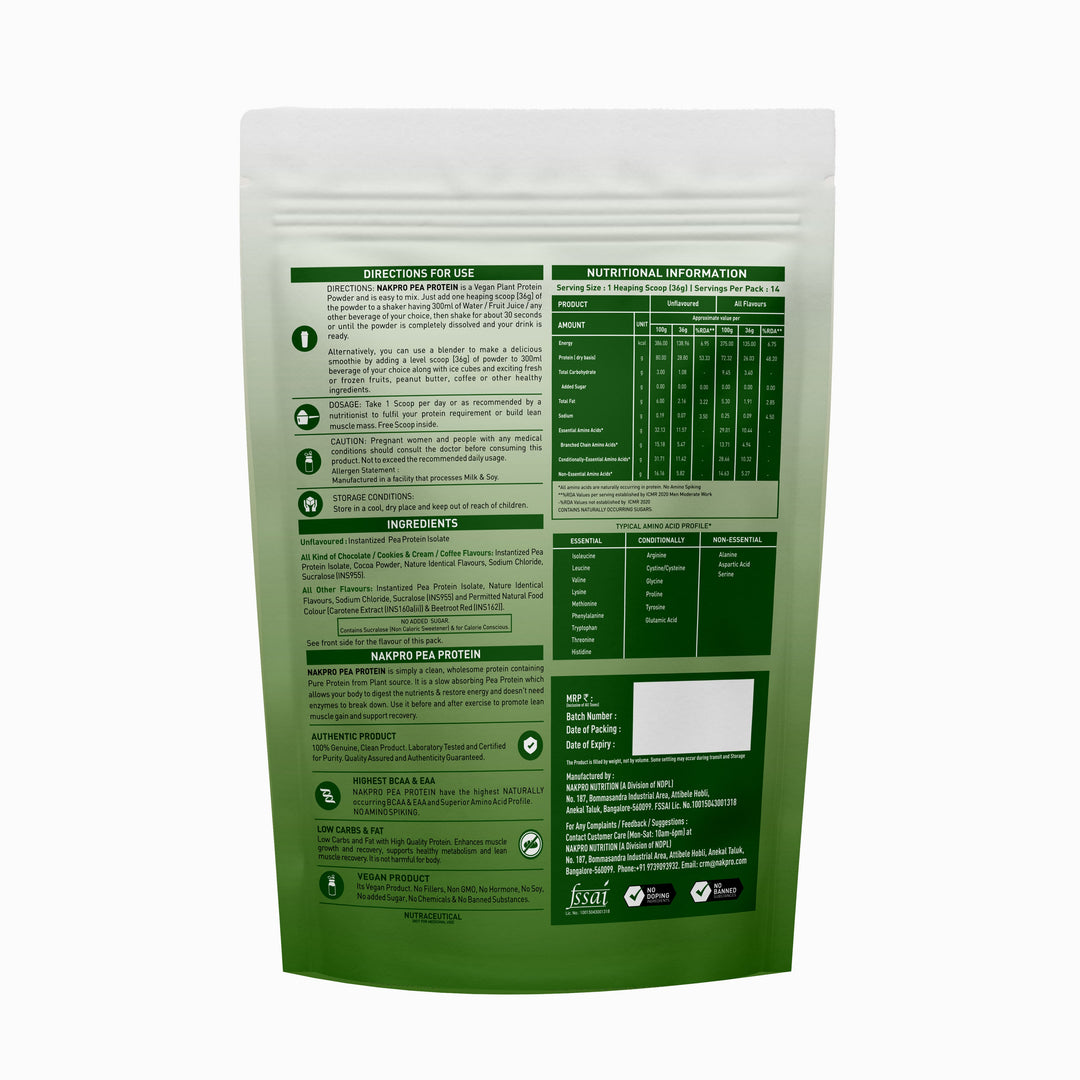 pea protein nutritional info