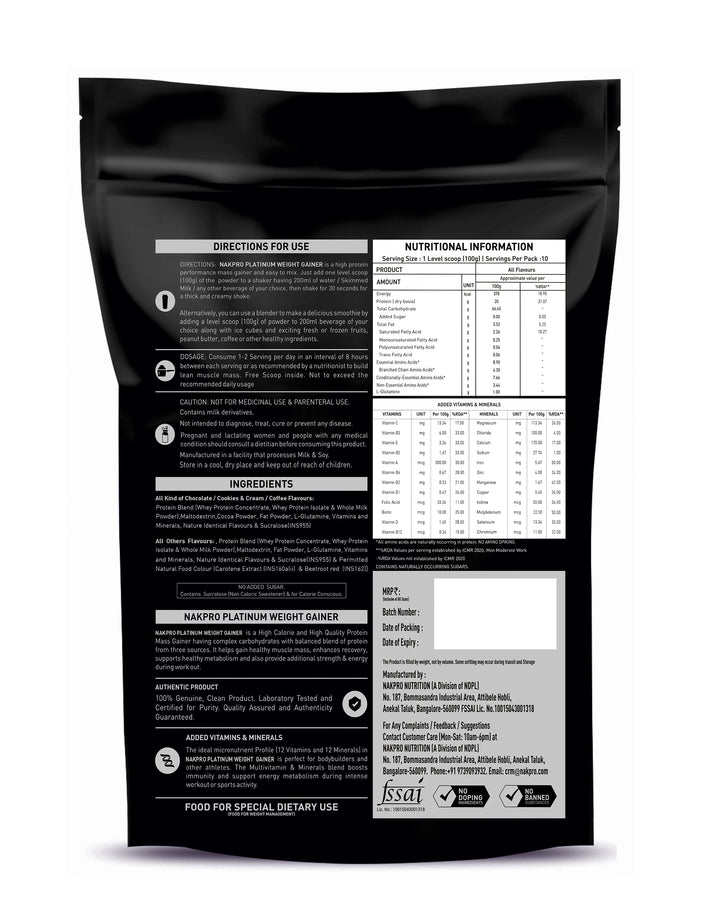 weight gainer supplement