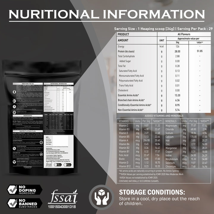 Platinum Plus+ Whey Protein Isolate