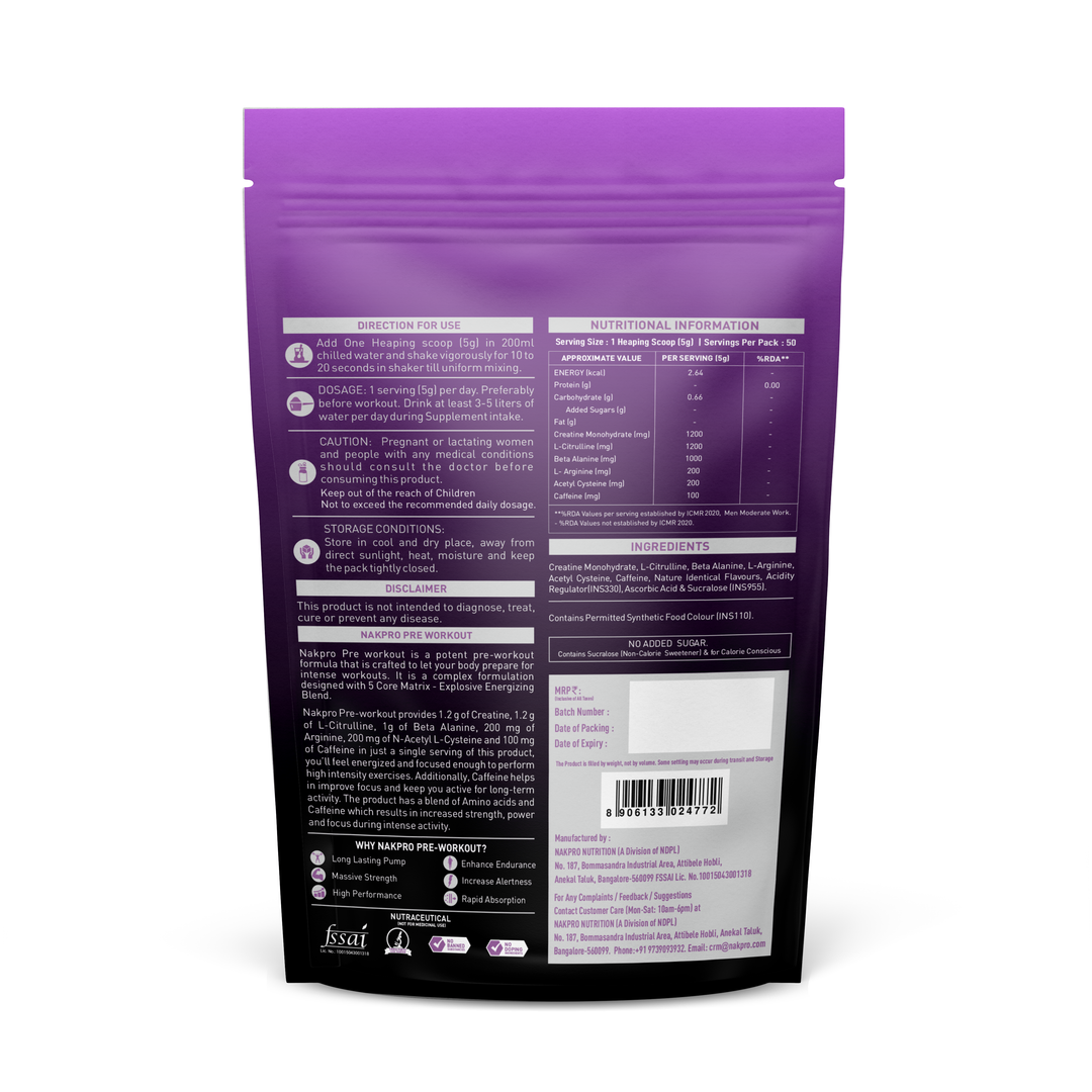 nutritional information