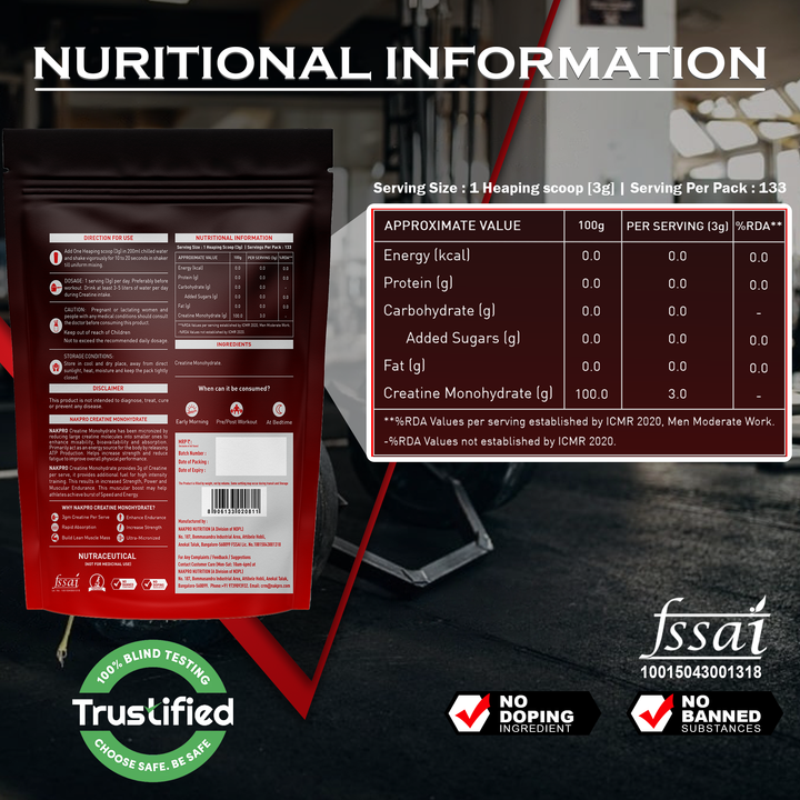 Micronized Creatine Monohydrate (Unflavoured)