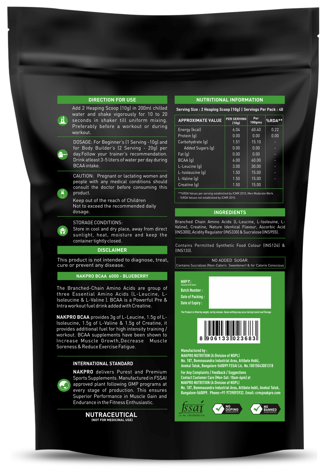 BCAA Powder | Essential Amino Acid