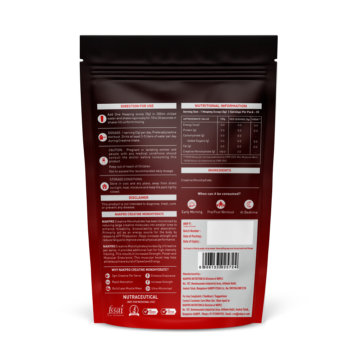 Micronized Creatine Monohydrate (Unflavoured)