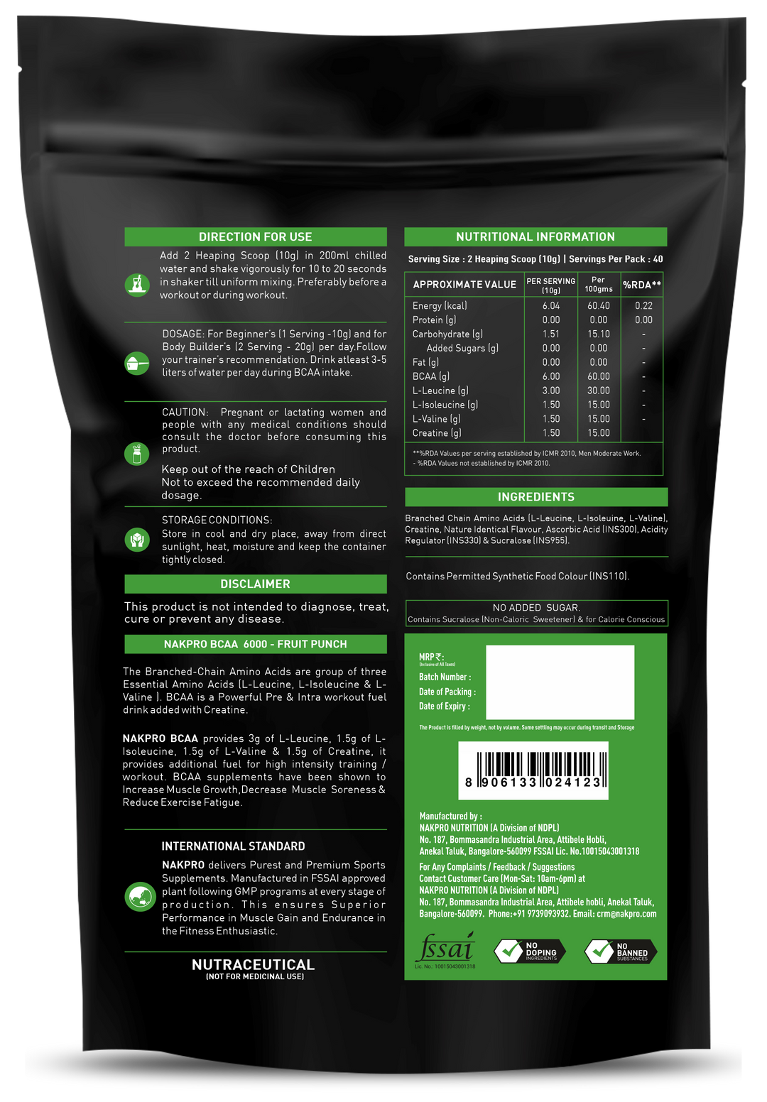 BCAA Powder | Essential Amino Acid