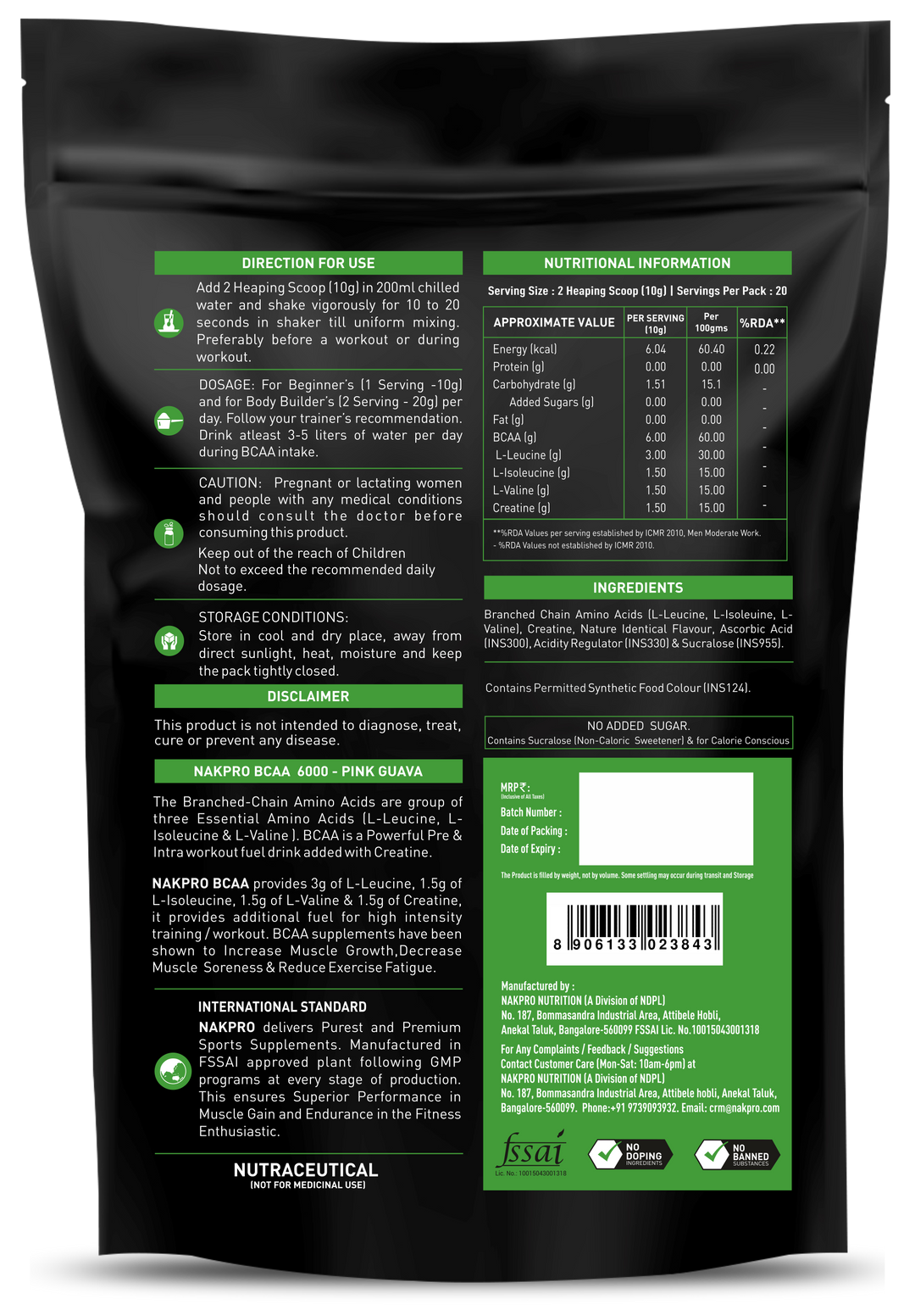 BCAA Powder | Essential Amino Acid