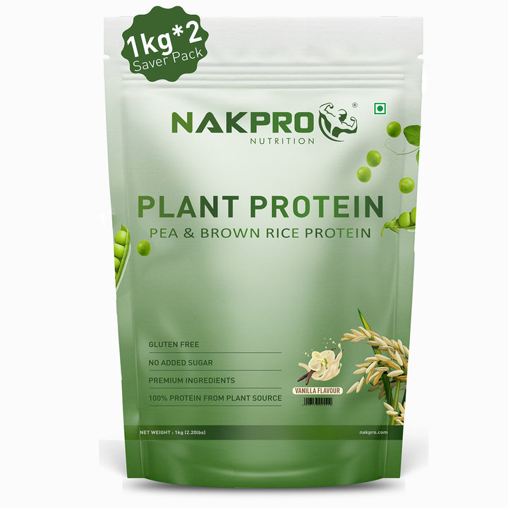Nakpro vanilla flavor plant protein powder