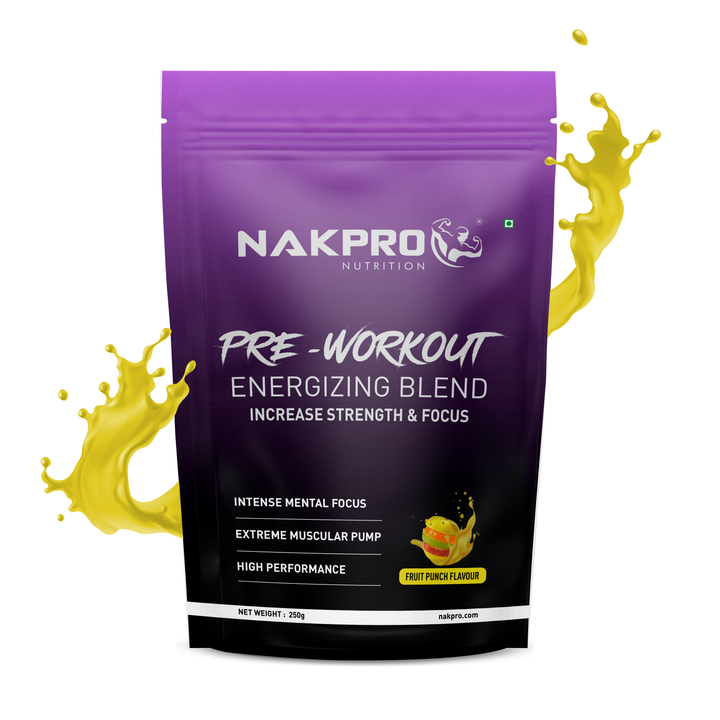 Nakpro Fruit Punch flavored Pre workout supplement