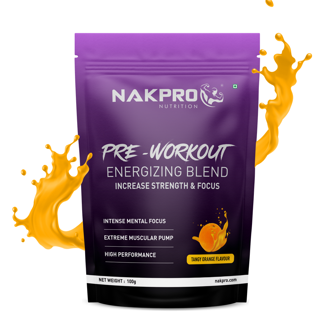 Nakpro Tangy Orange flavored Pre workout supplement