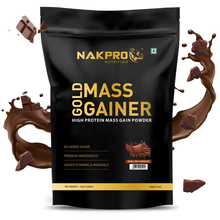 Nakpro double rich chocolate flavor gold mass gainer