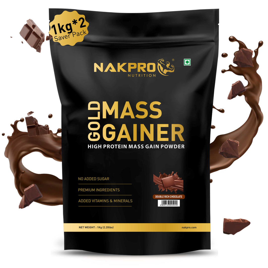 Nakpro double rich chocolate flavor gold mass gainer