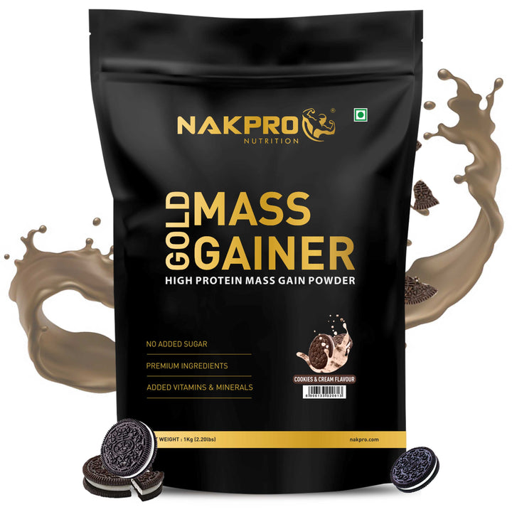 Nakpro cookies & cream flavor gold mass gainer