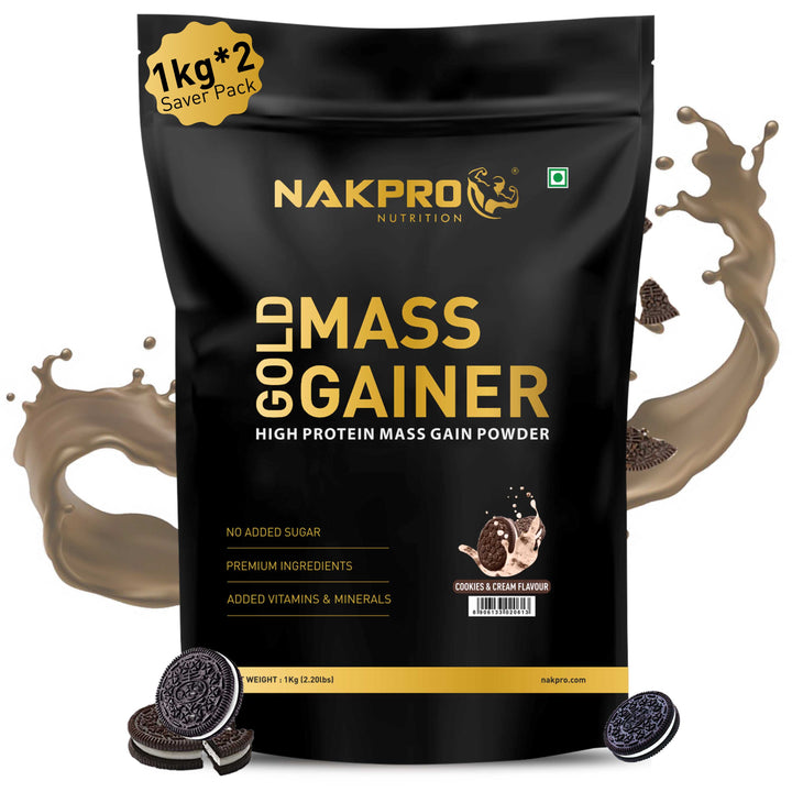 Nakpro cookies & cream flavor gold mass gainer