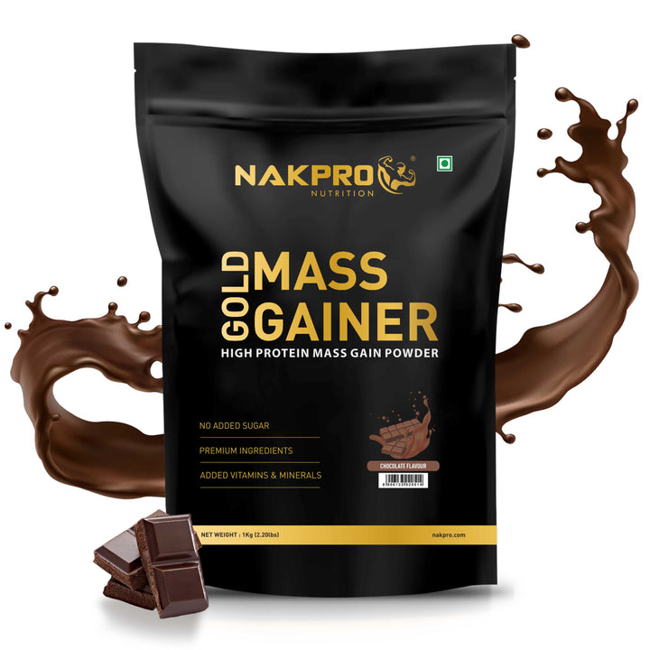 Nakpro chocolate flavor gold mass gainer