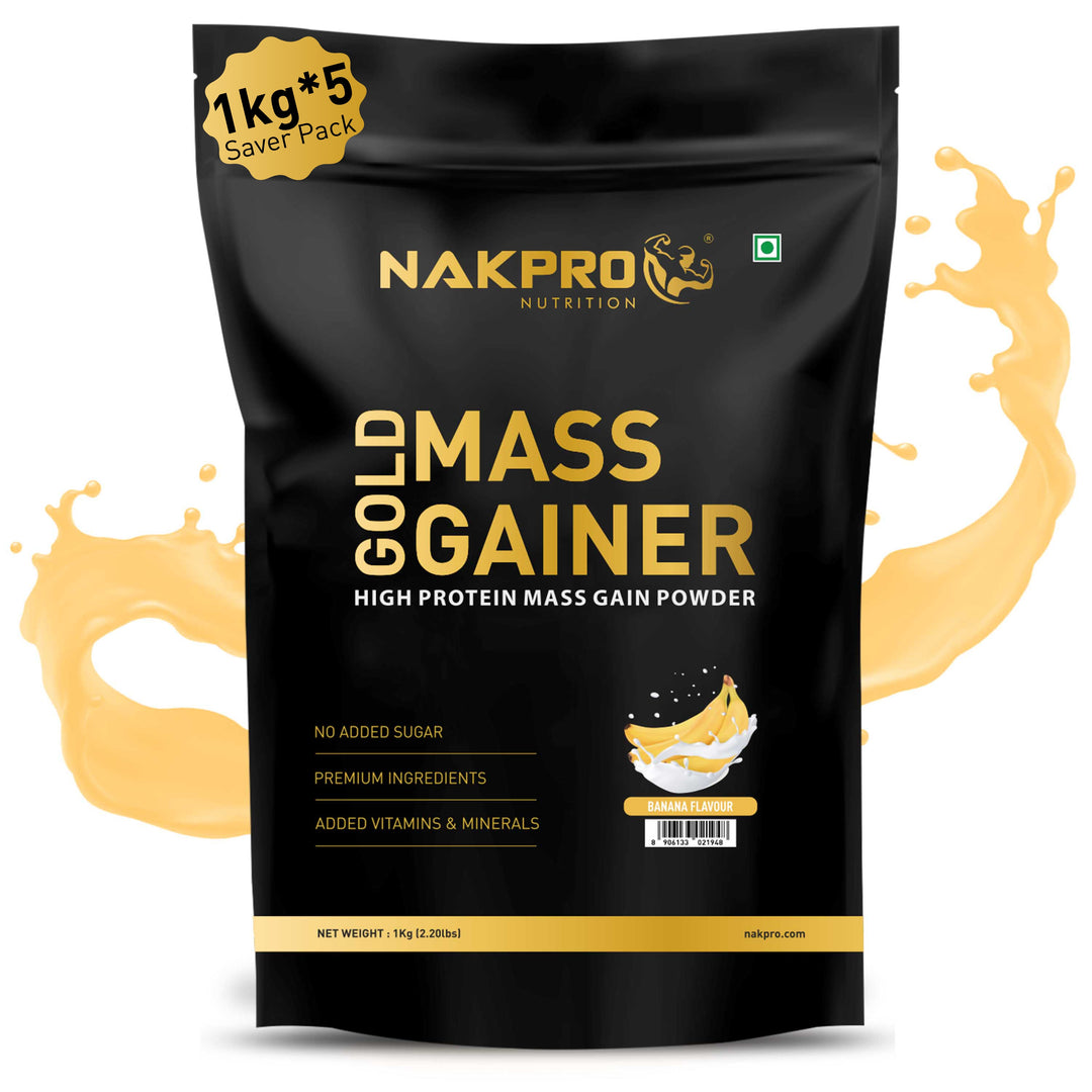 Nakpro banana flavor gold mass gainer