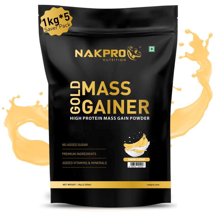 Nakpro banana flavor gold mass gainer