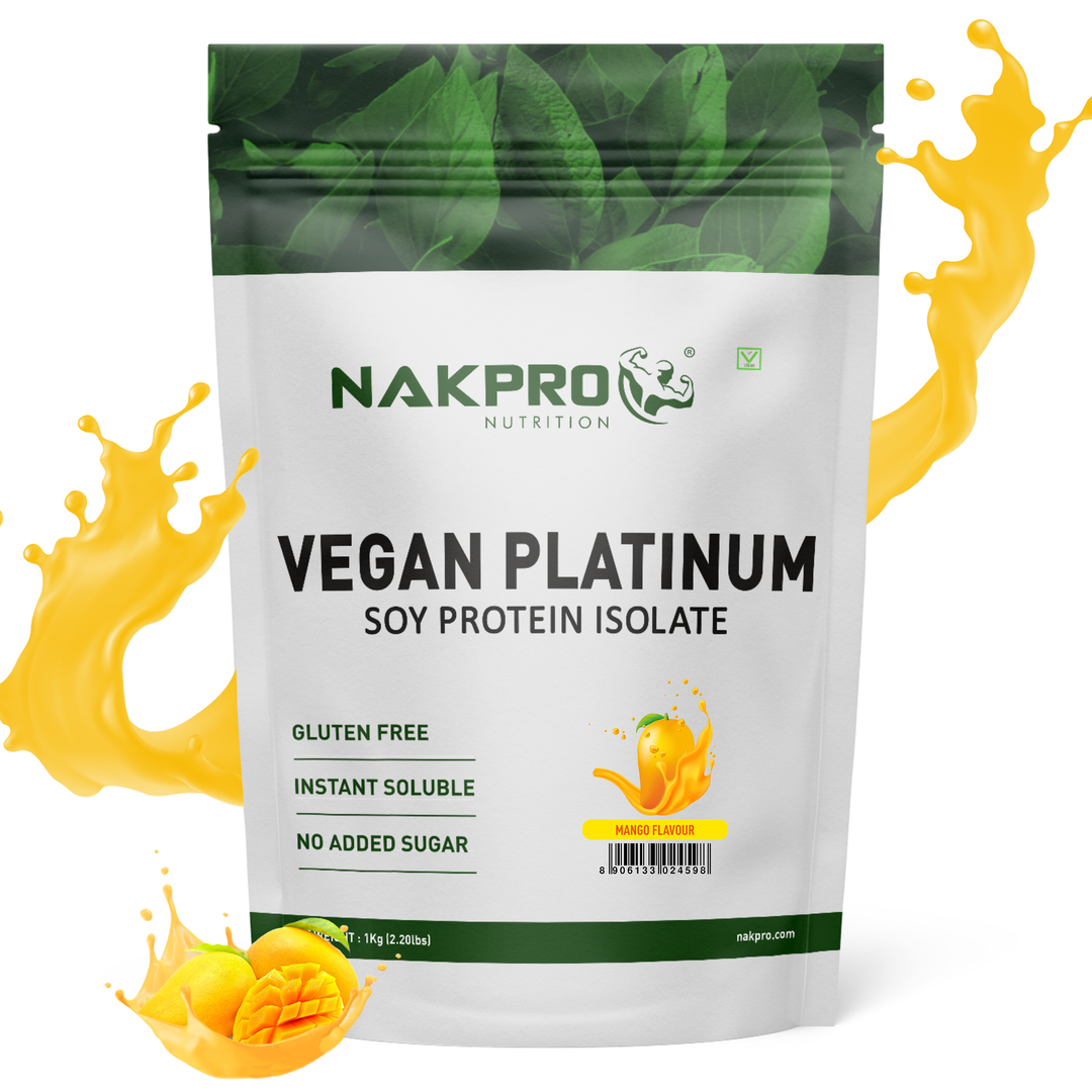 NAKPRO NUTRITION VEGAN PLATINUM SOY PROTEIN ISOLATE