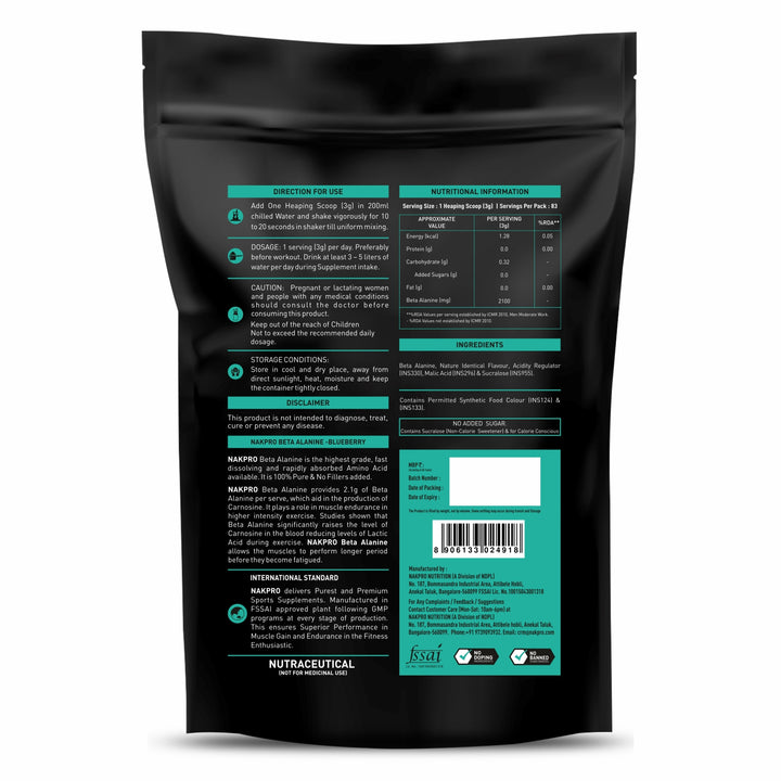 Beta Alanine | Amino Acid Supplement