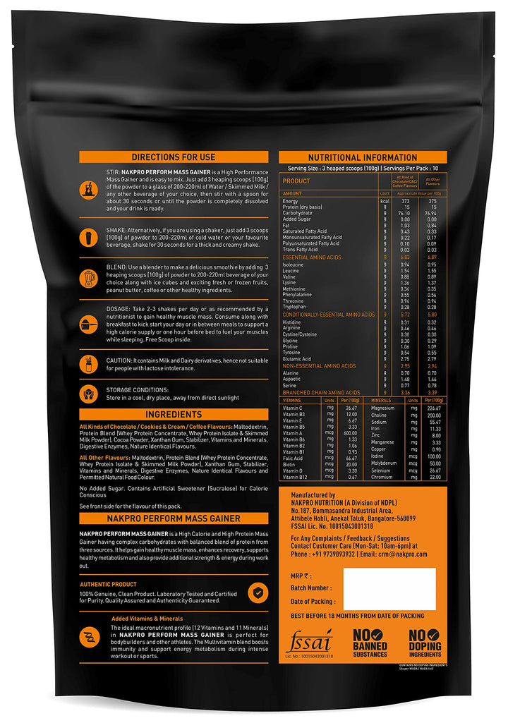 Perform Mass Gainer | High Protein Mass Gainer