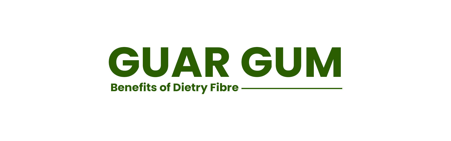 Benefits of Dietary Fibers: Did you know gaur gum fiber?