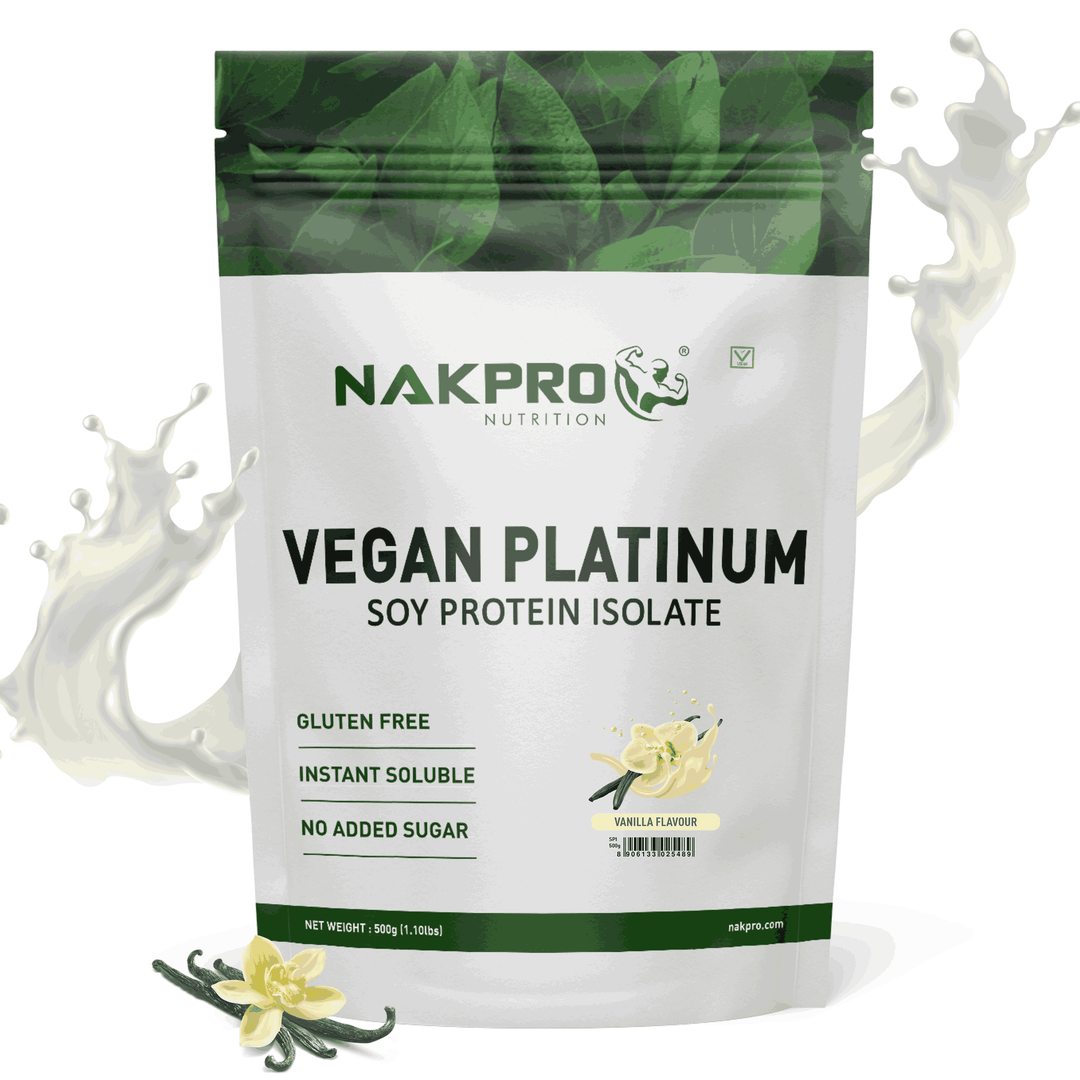 Nakpro vanilla flavor vegan protein powder