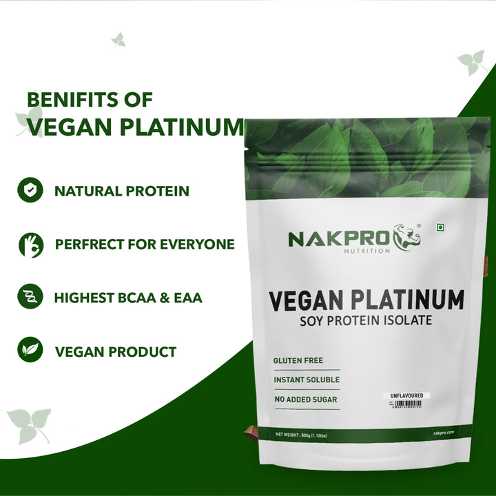 Nakpro Vegan Platinum Soy Protein Isolate (Unflavoured)