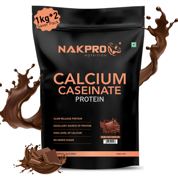 NAKPRO CALCIUM CASEINATE DOUBLE RICH CHOCOLATE 2KG