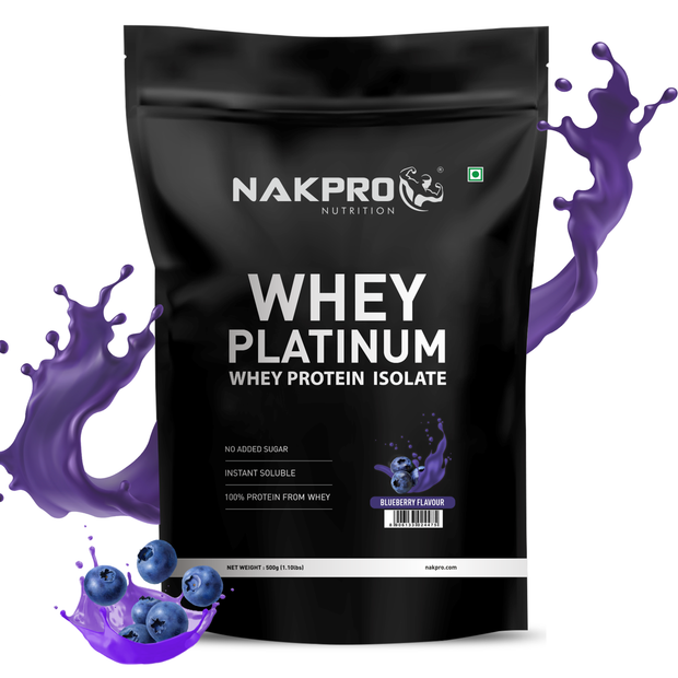 NAKPRO WHEY PLATINUM BLUEBERRY 500G