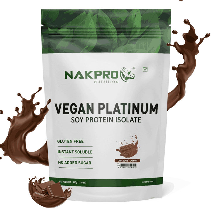 Nakpro chocolate flavor vegan protein powder