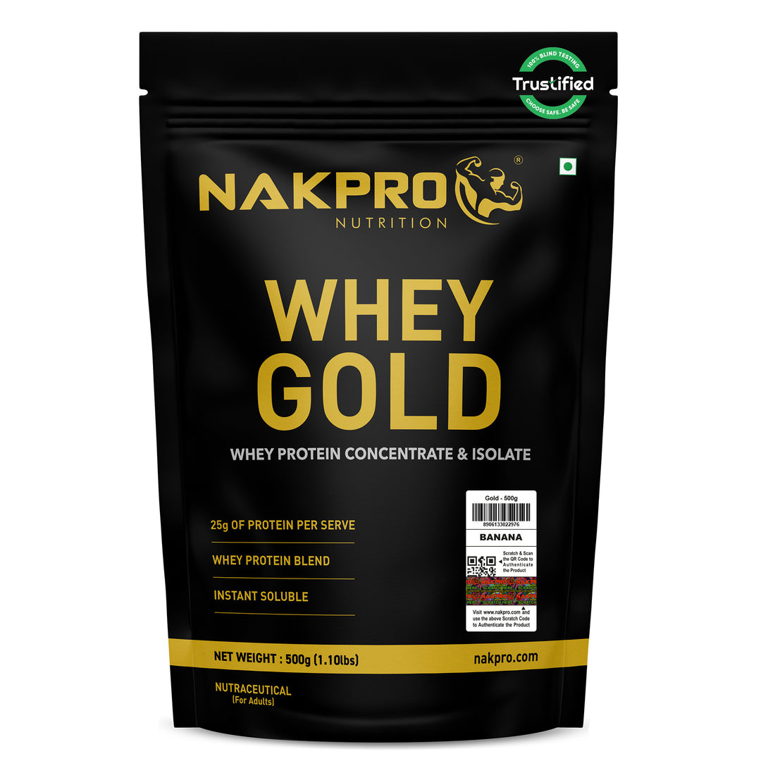 Nakpro Whey Gold Whey Protein Blend | 73g Protein | Whey Isolate & Concentrate Blend