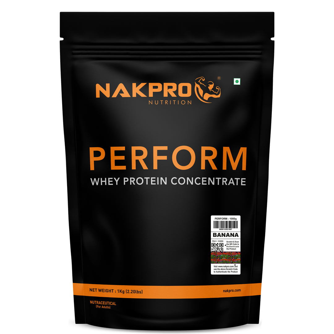 Nakpro Perform Whey Protein Concentrate | 65g Protein | Trustified Certified