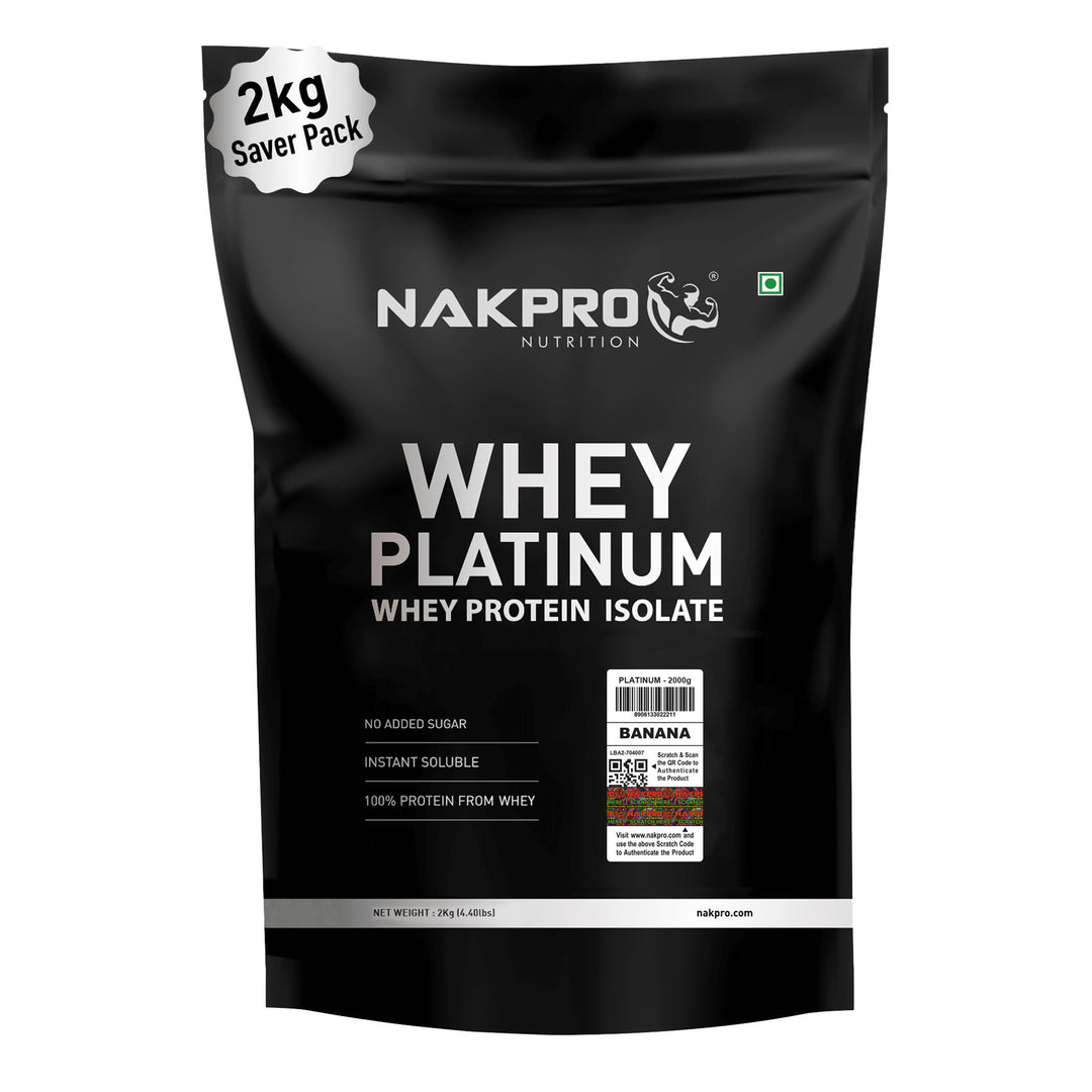 Nakpro Platinum Whey Protein Isolate | 82g Protein | Trustified Certified