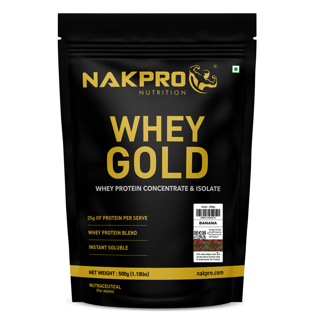 Nakpro Whey Gold Whey Protein Blend | 73g Protein | Whey Isolate & Concentrate Blend