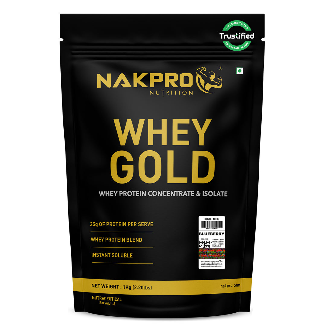 Nakpro Whey Gold Whey Protein Blend | 73g Protein | Whey Isolate & Concentrate Blend