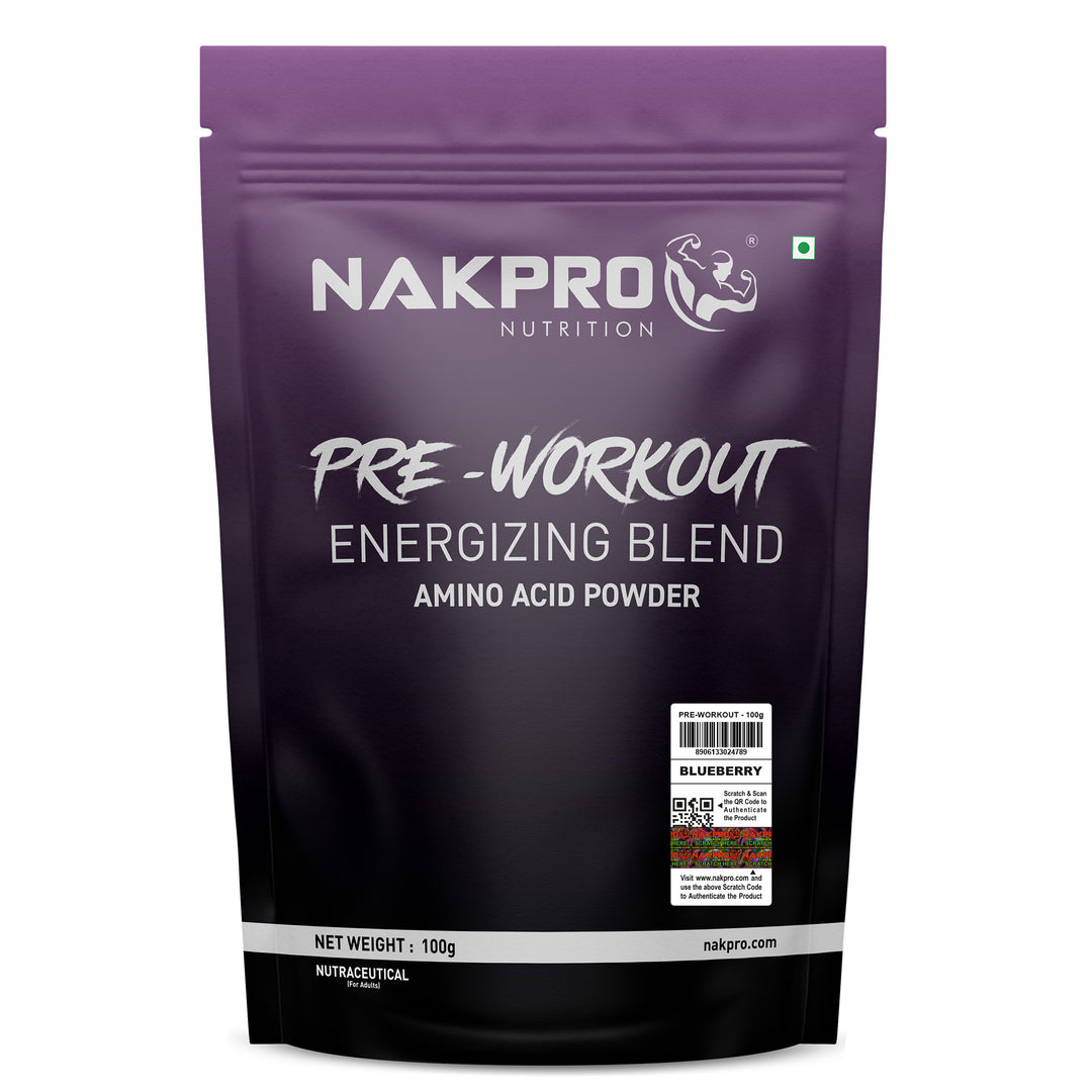 Nakpro Pre-Workout Supplement | Supports Energy, Focus & Performance