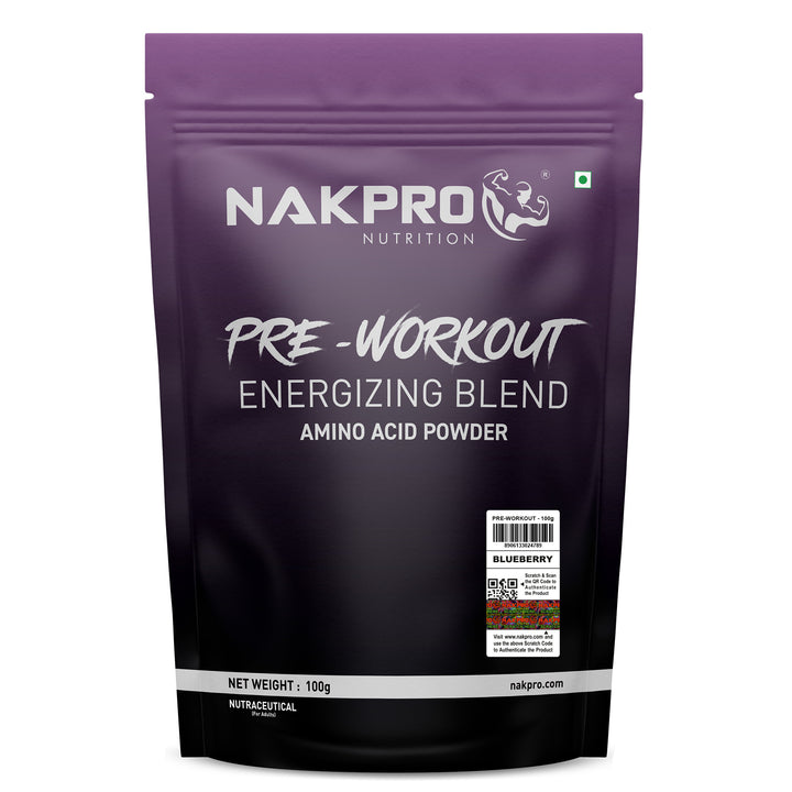 Nakpro Pre-Workout Supplement | Supports Energy, Focus & Performance