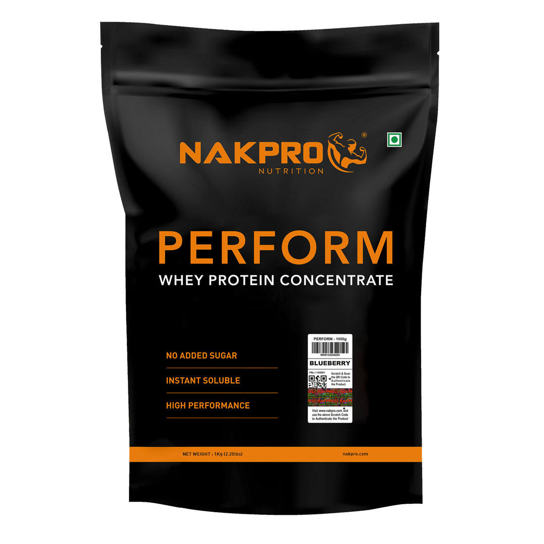 Nakpro Perform Whey Protein Concentrate | 65g Protein | Trustified Certified