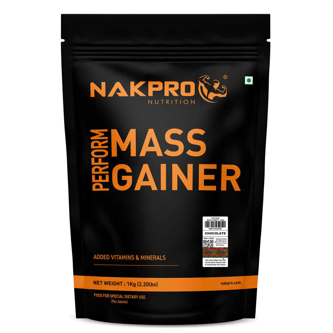 Nakpro Perform Mass Gainer | Protein Mass Gainer | 76g Carbs