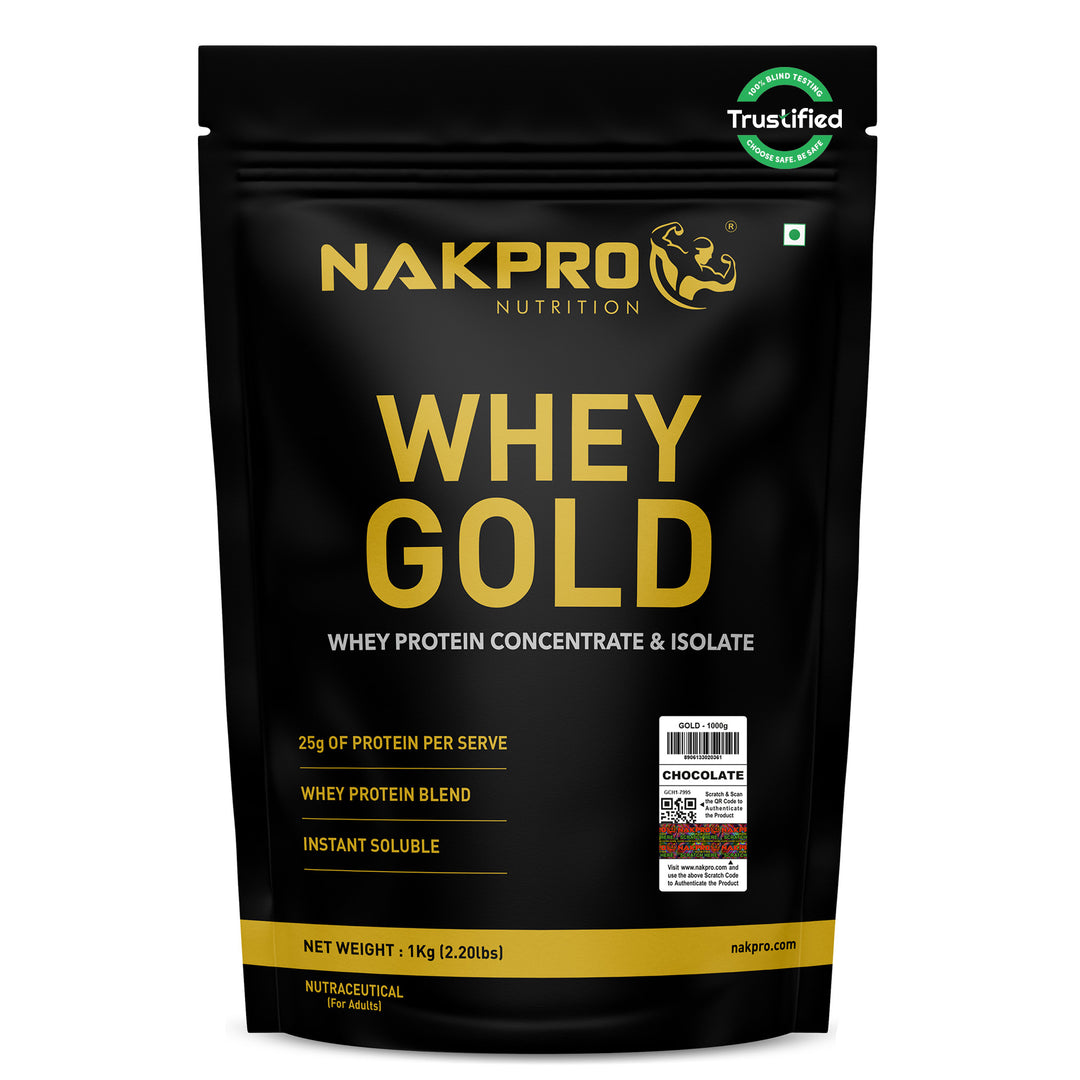 Nakpro Whey Gold Whey Protein Blend | 73g Protein | Whey Isolate & Concentrate Blend