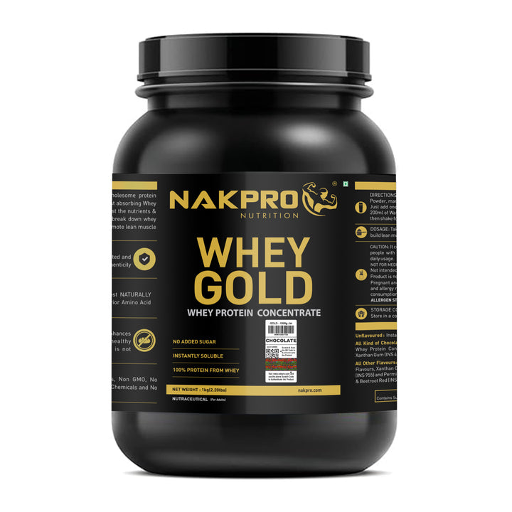 Nakpro Whey Gold Whey Protein Concentrate | 73g Protein-JAR